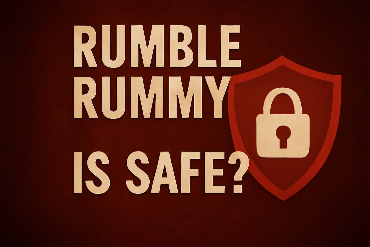 Informational graphic regarding the safety of Rumble Rummy.
