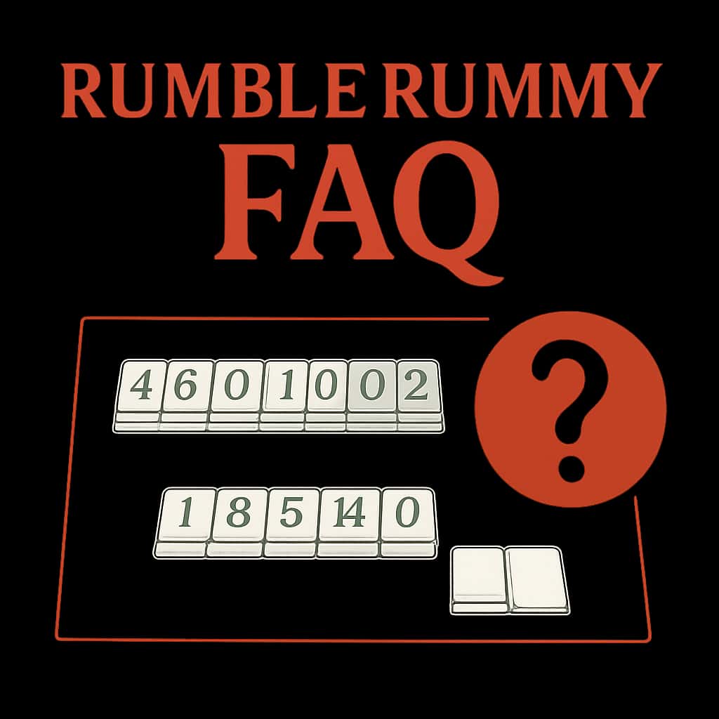 Illustration explaining a section of Rumble Rummy FAQ.