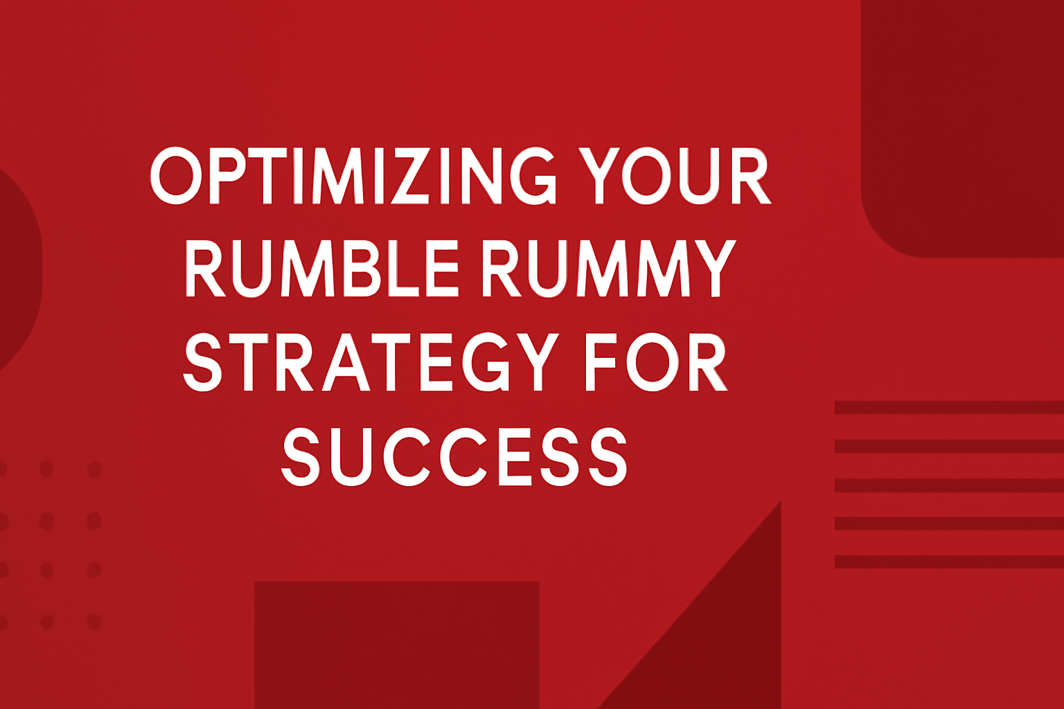 Informational scene illustrating Rumble Rummy Game Strategy.