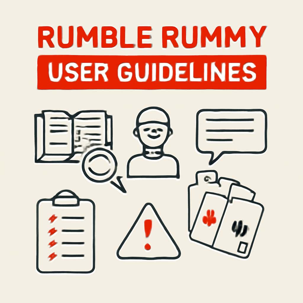 An illustration of Rumble Rummy User Guidelines.