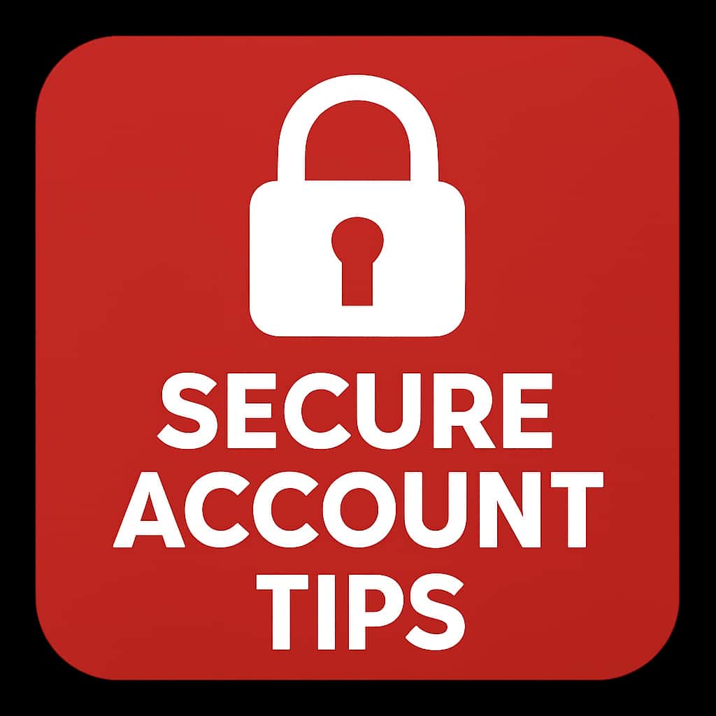 An icon symbolizing account security for Rumble Rummy, featuring the text clearly.